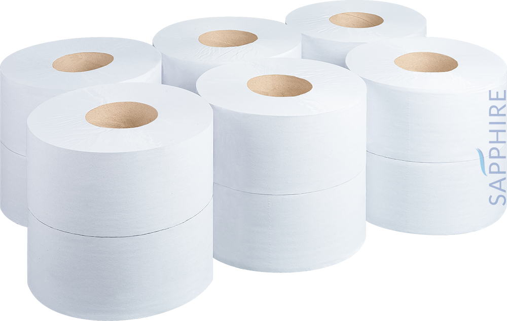 Mini Jumbo Toilet Rolls Pack of 12